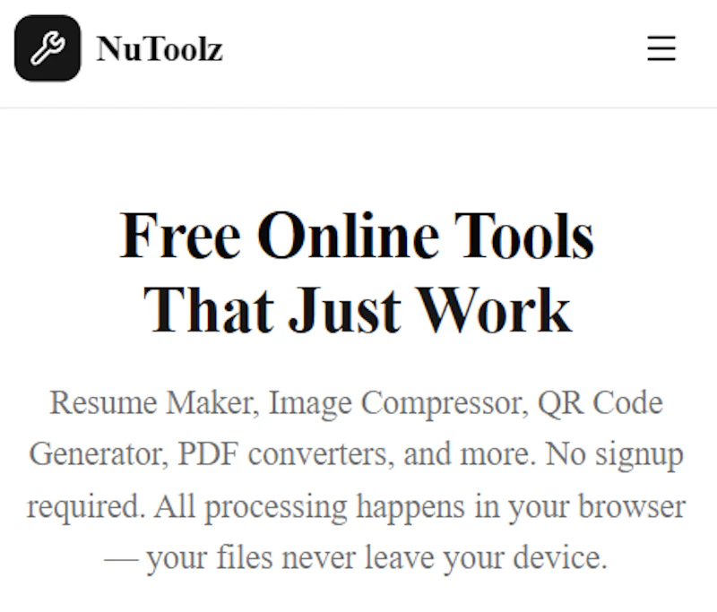 NuToolz screenshot 1