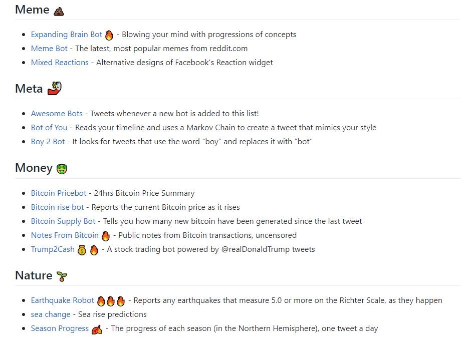 Awesome Twitter Bots gallery image