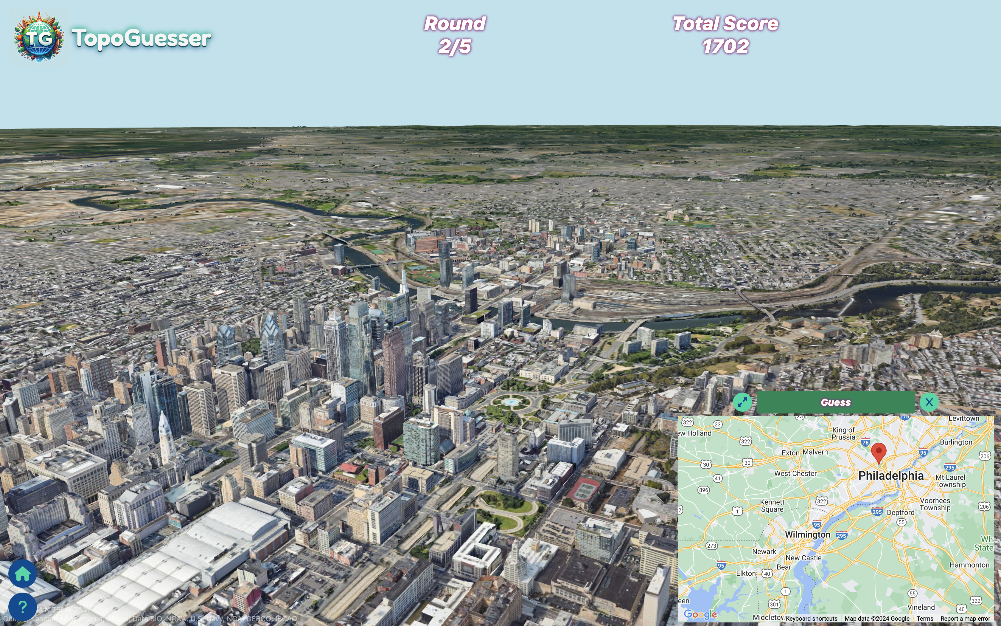 Media Topoguesser - Geoguessr tetapi dengan Google Earth 2