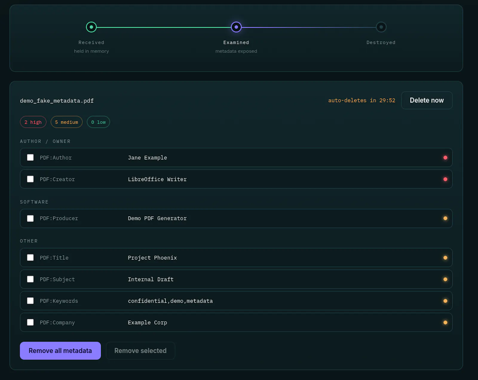 ShredMeta screenshot 1