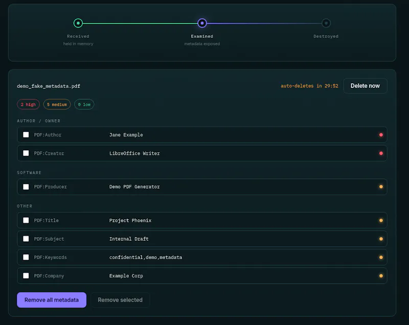 ShredMeta screenshot 1