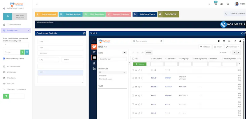 VICIdial Integration with CRM screenshot 2