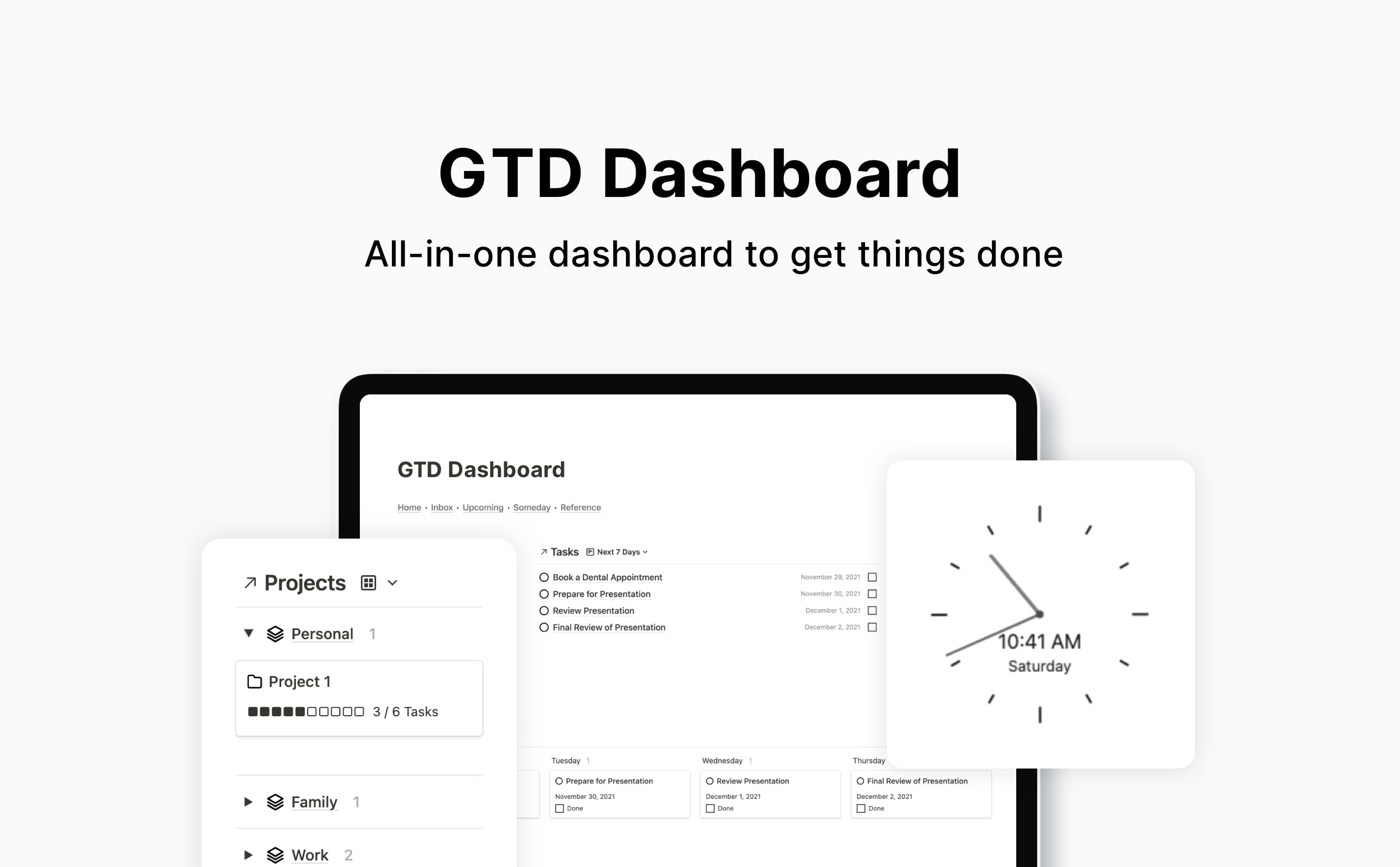 GTD Dashboard media 1
