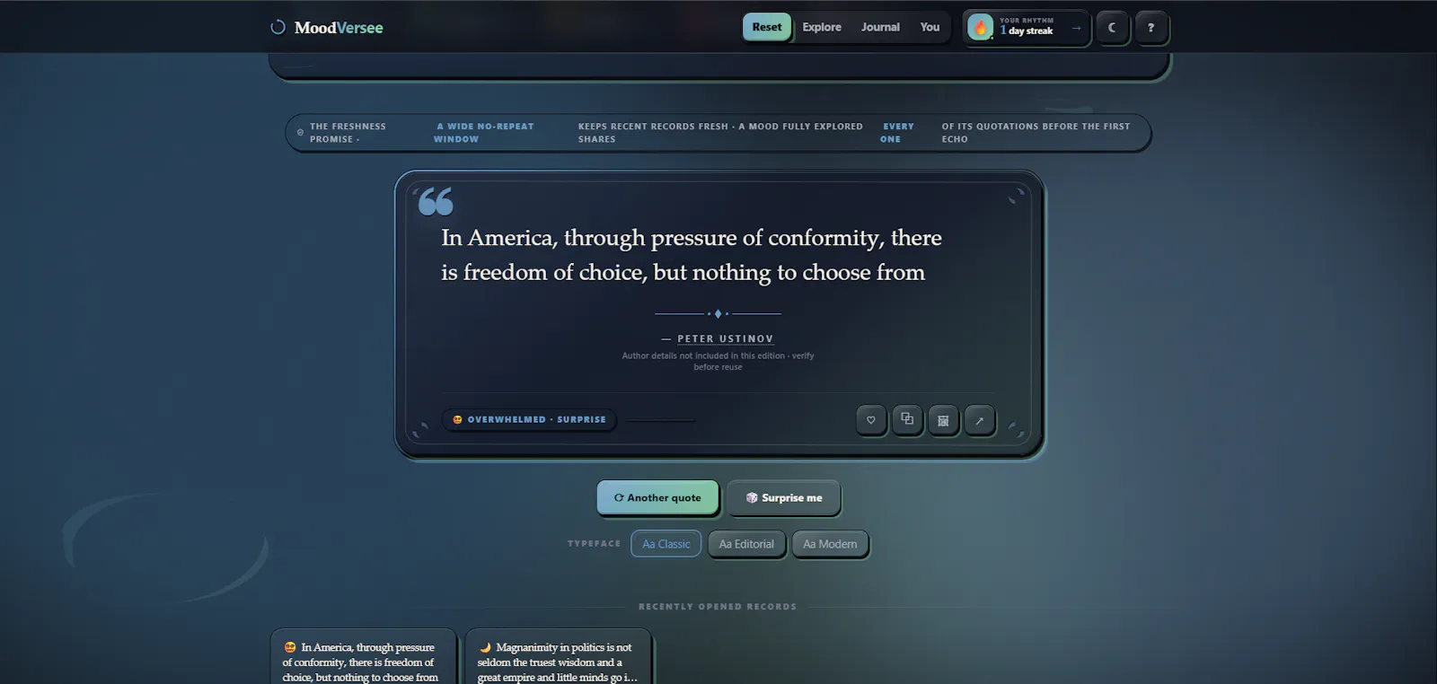MoodVersee screenshot 1
