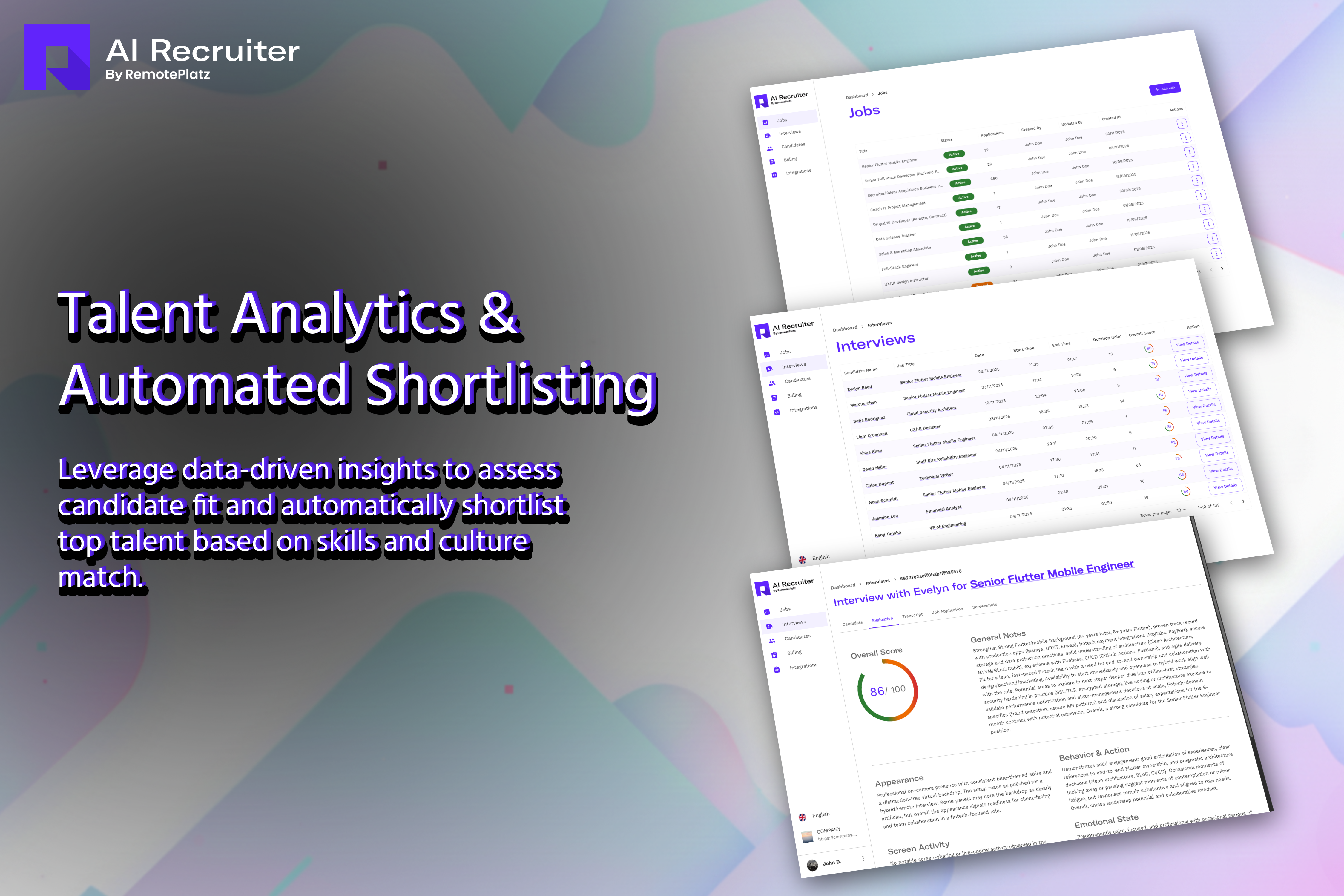 AI Recruiter - Screenshot 2 showing product features and functionality