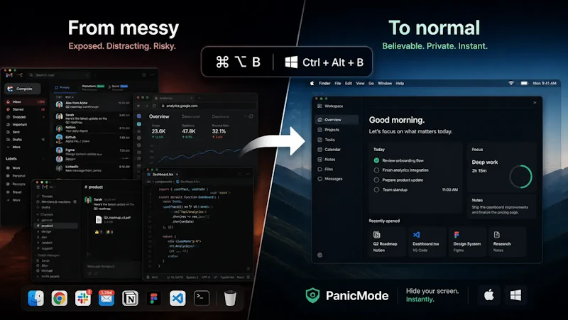 PanicMode screenshot 2