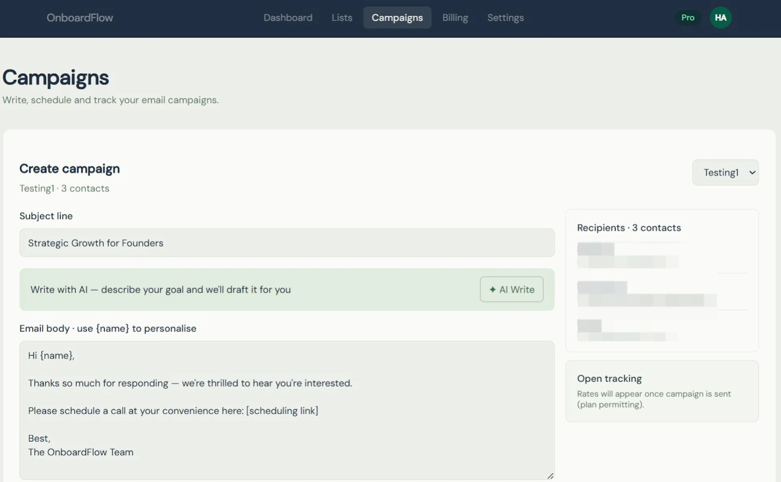 OnboardFlow screenshot 2