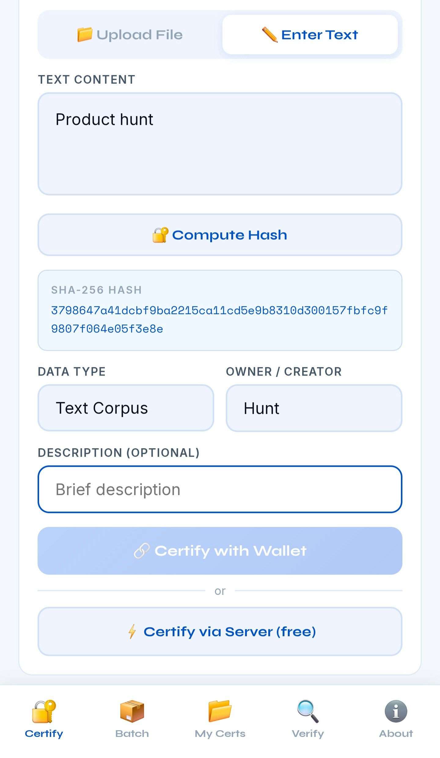 ETN DataProof — Web3 gallery image