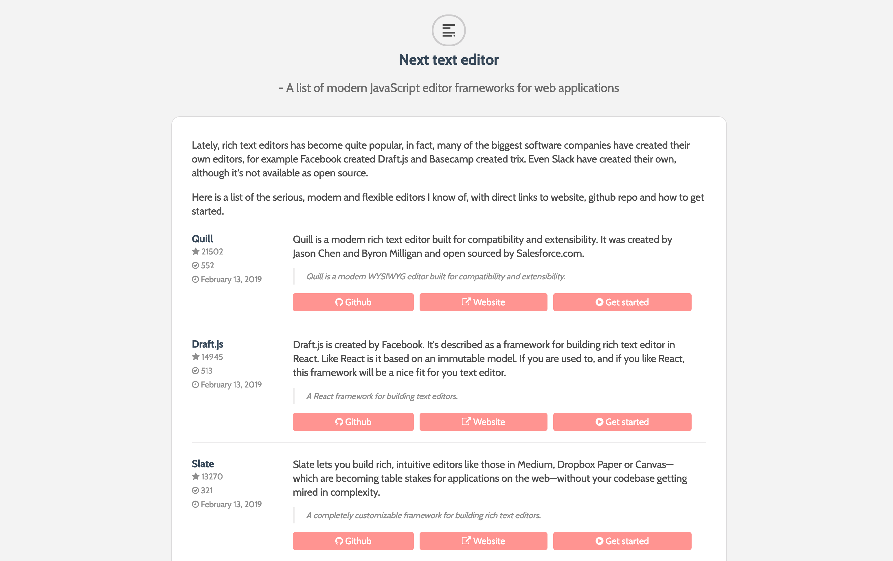 Next text editor gallery image