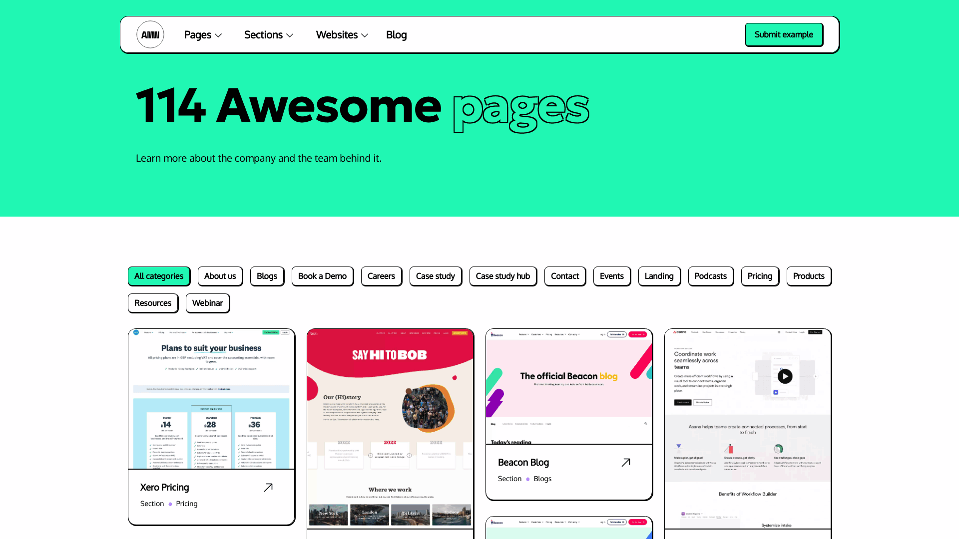 startuptile Awesome Marketing Websites-A collection of awesome websites pages and sections