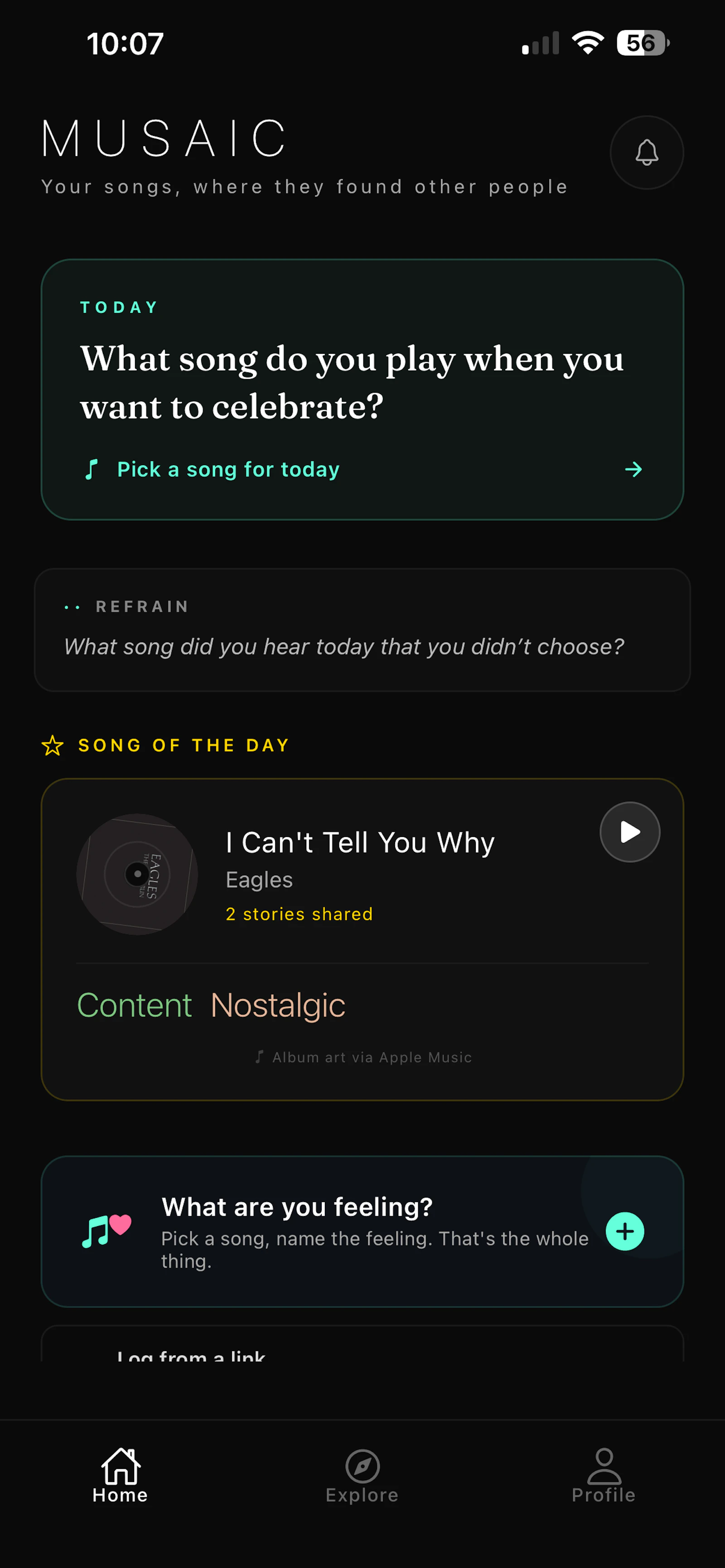 Musaic - musical connections.  screenshot 5
