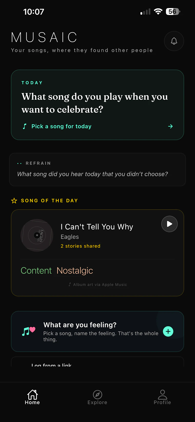 Musaic - musical connections.  screenshot 5