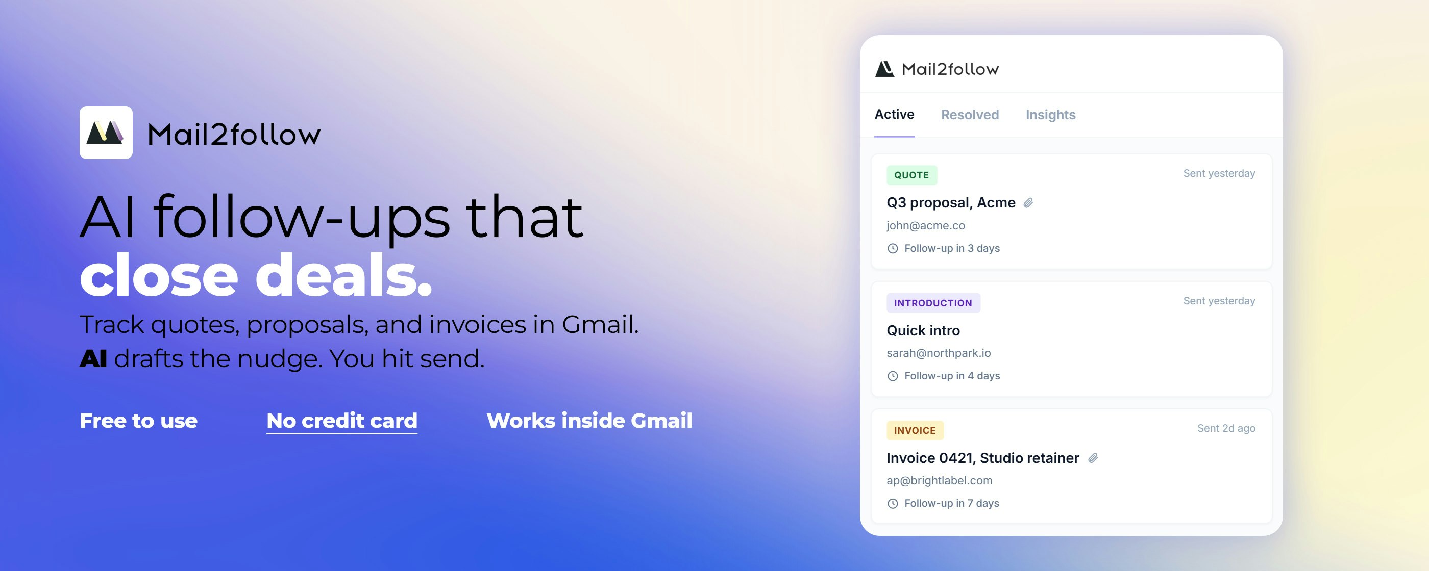Mail2Follow gallery image