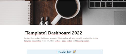 Notion Template gallery image