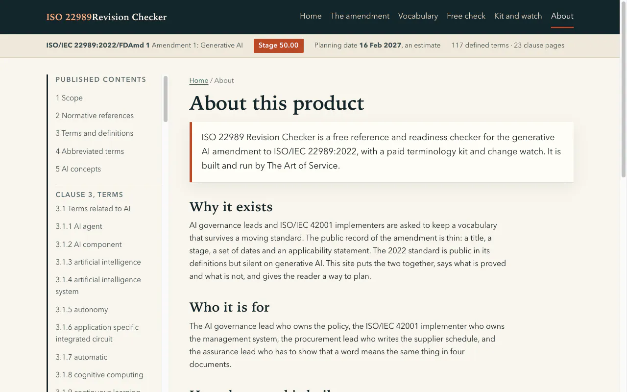 ISO 22989 Revision Checker gallery image