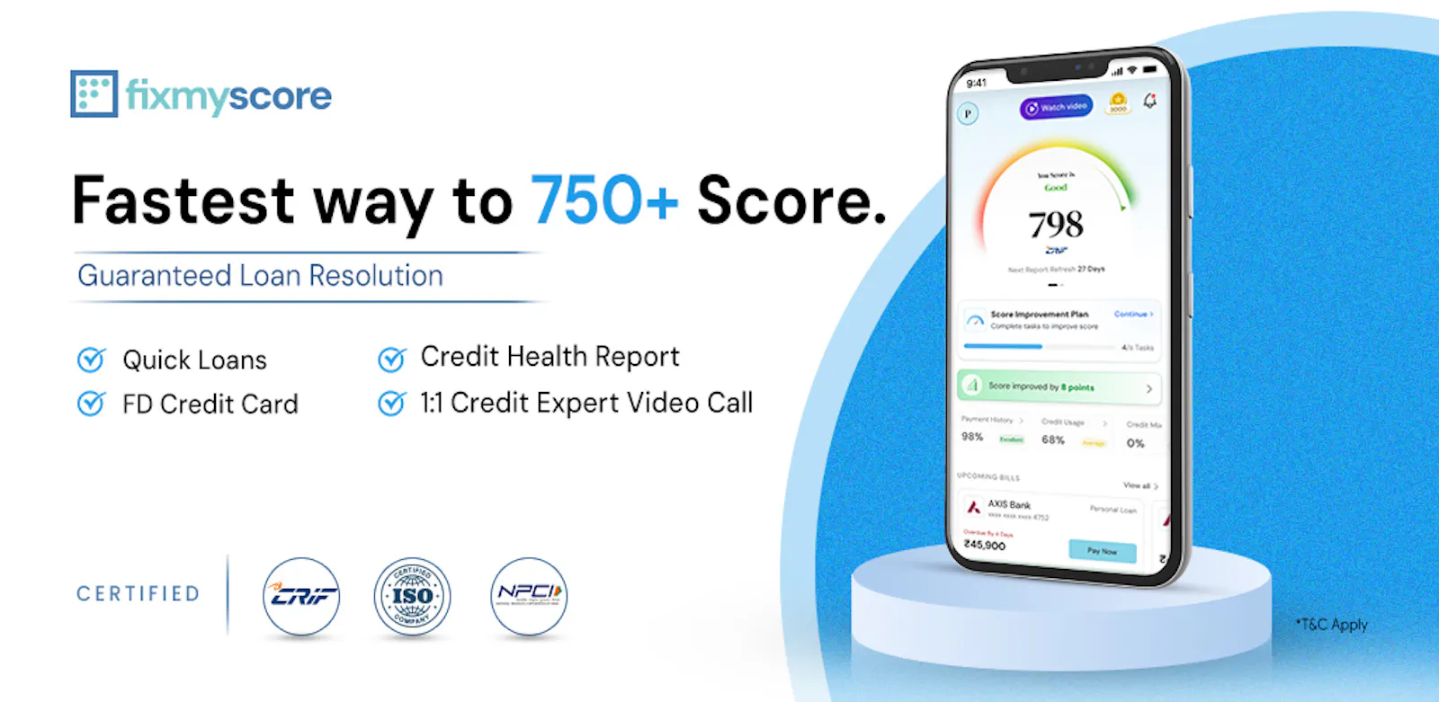 FixMyScore screenshot 1