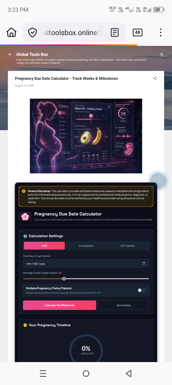 Pregnancy Due Date Calculator gallery image