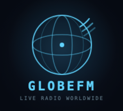 GlobeFM — Live Radio From Every Country - Product Hunt launch logo and brand identity