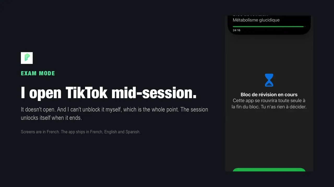 Productif.io Exam Mode gallery image
