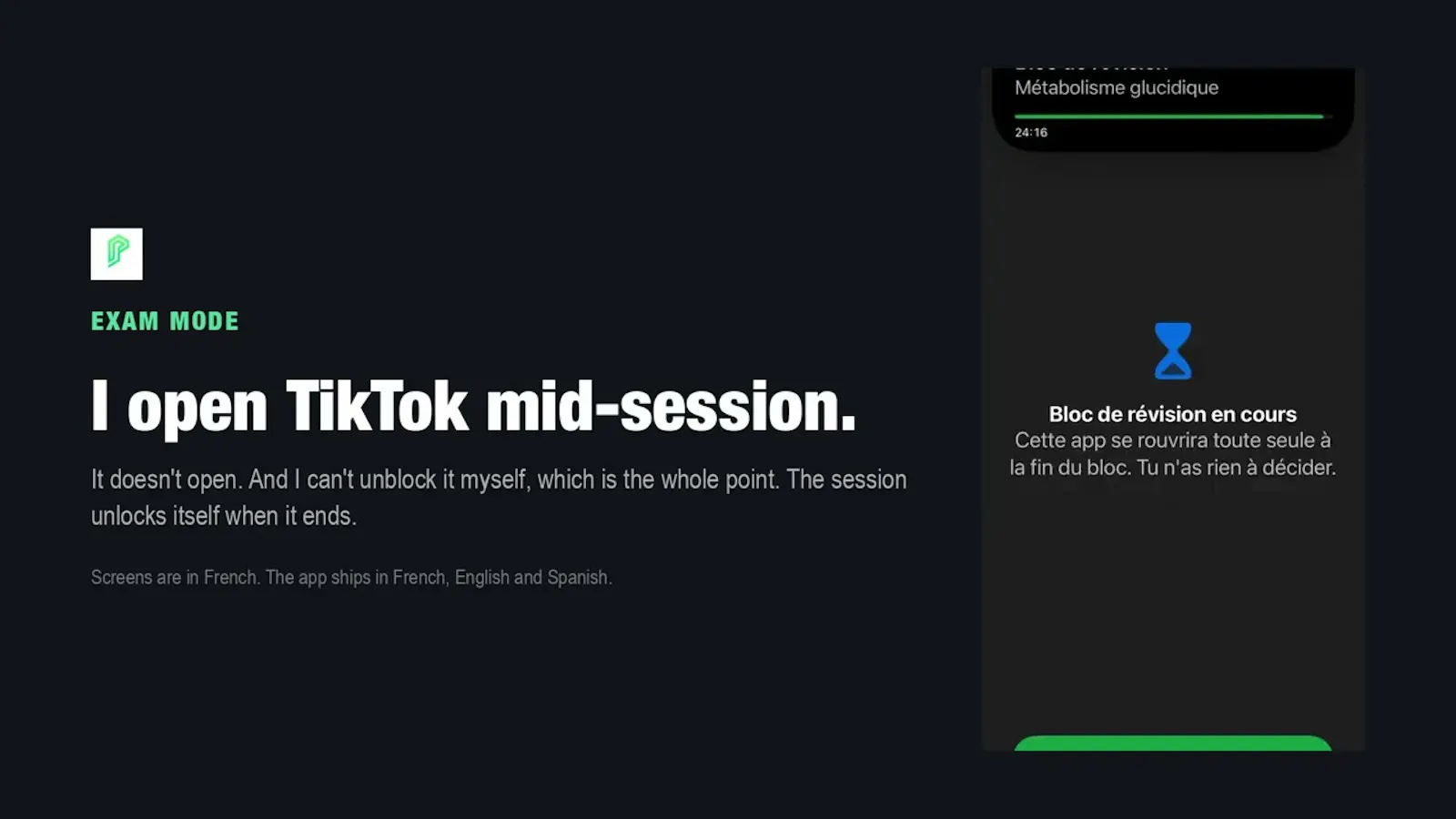 Productif.io Exam Mode screenshot 1 (video preview)
