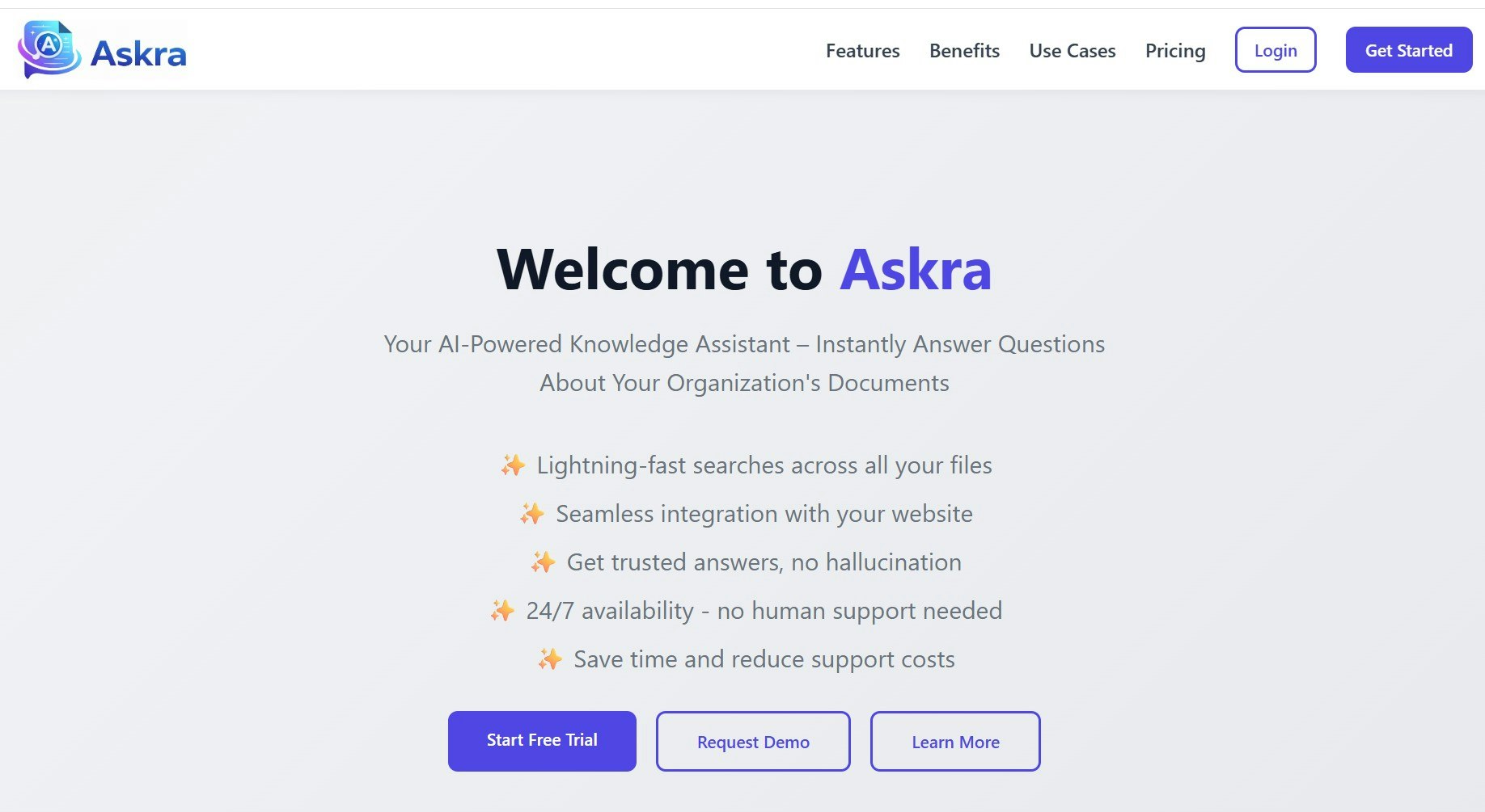 Askra - Main product screenshot demonstrating key features and user interface