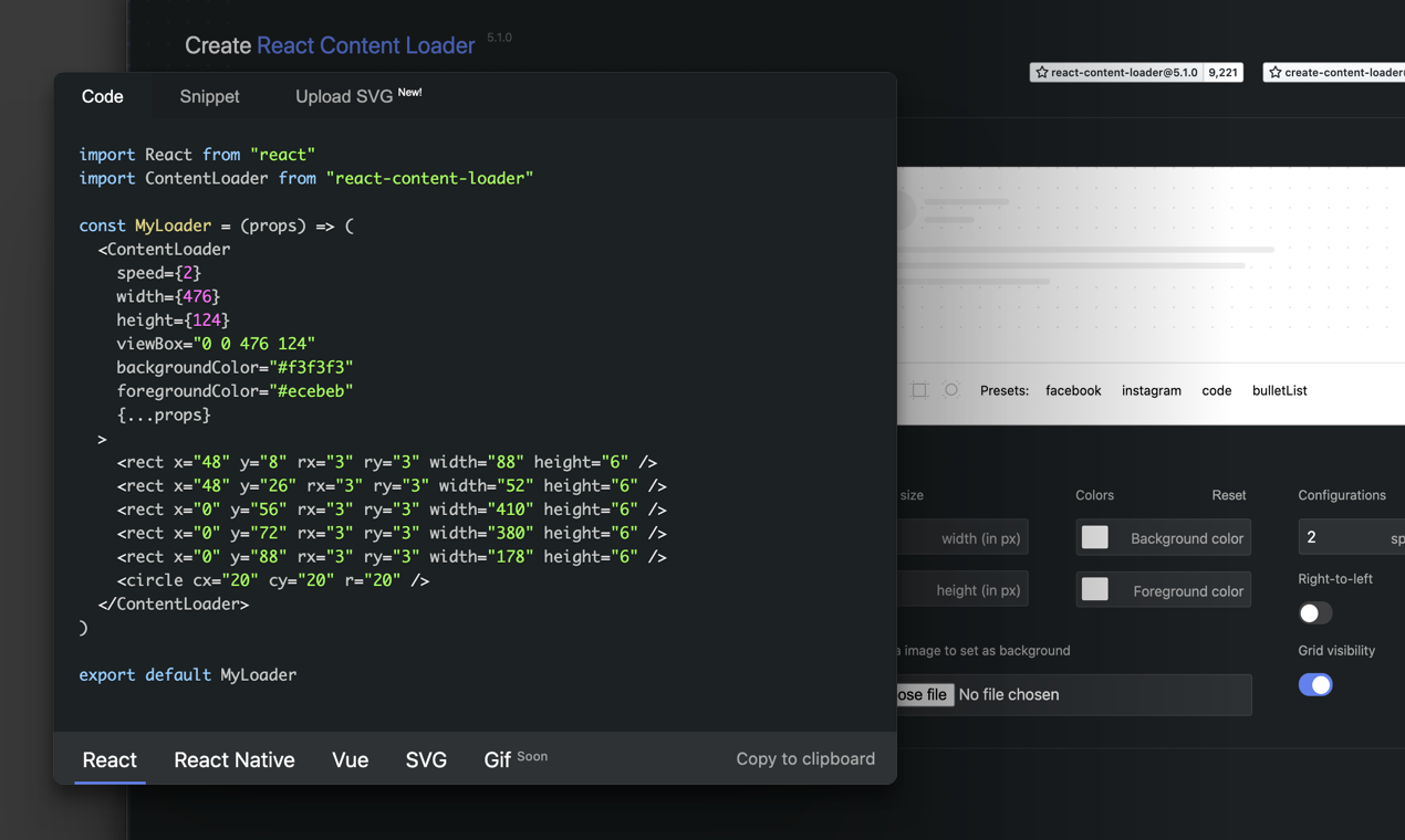 Placeholder Loader Creator - SVG component editor to create skeleton ...