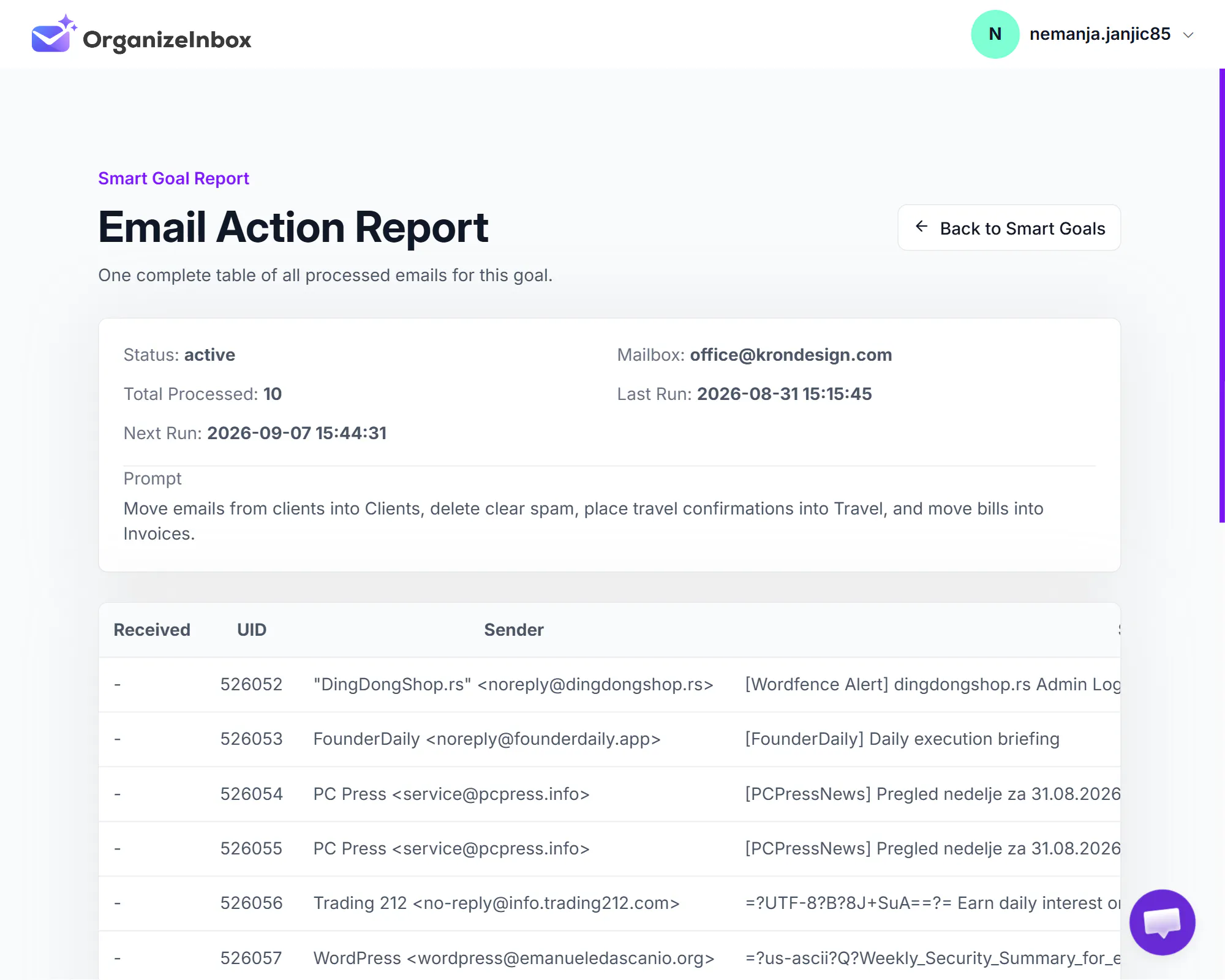 OrganizeInbox.email 截图 3