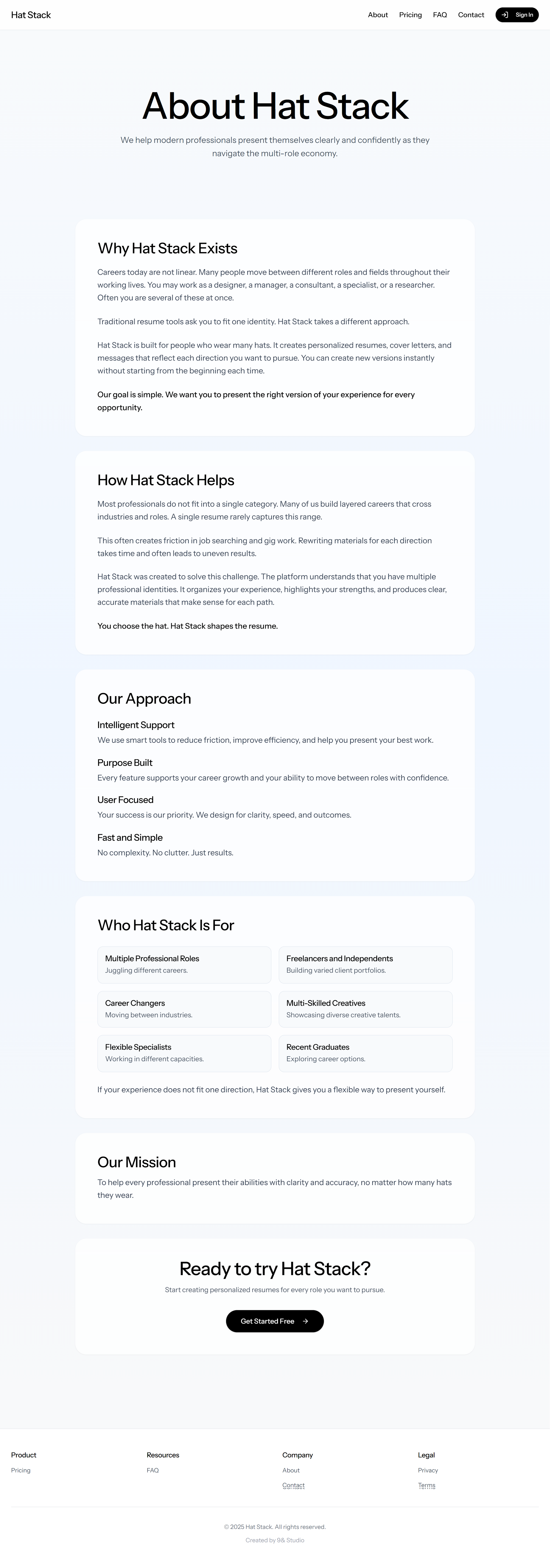Hat Stack - Screenshot 4 showing product features and functionality