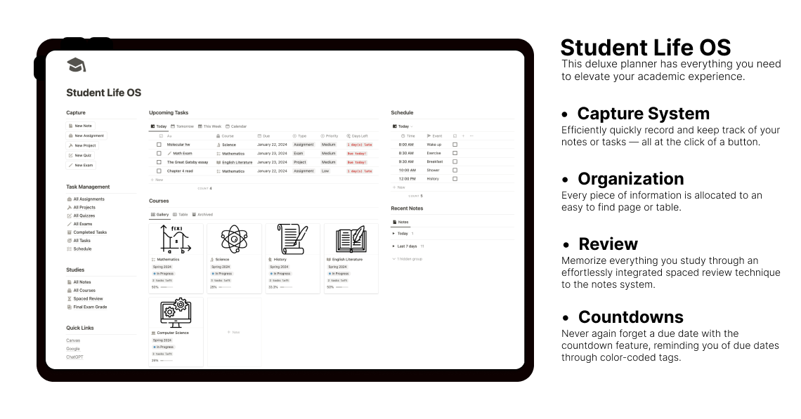 Student Life OS | Notion media 1