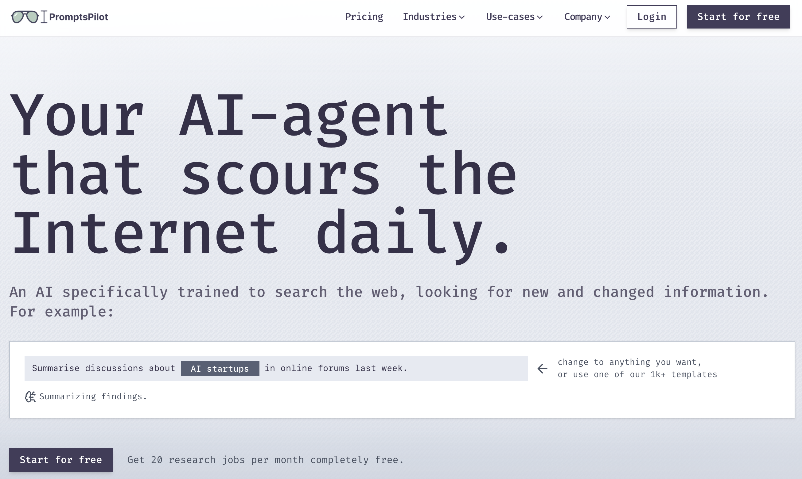 PromptsPilot - Main product screenshot demonstrating key features and user interface