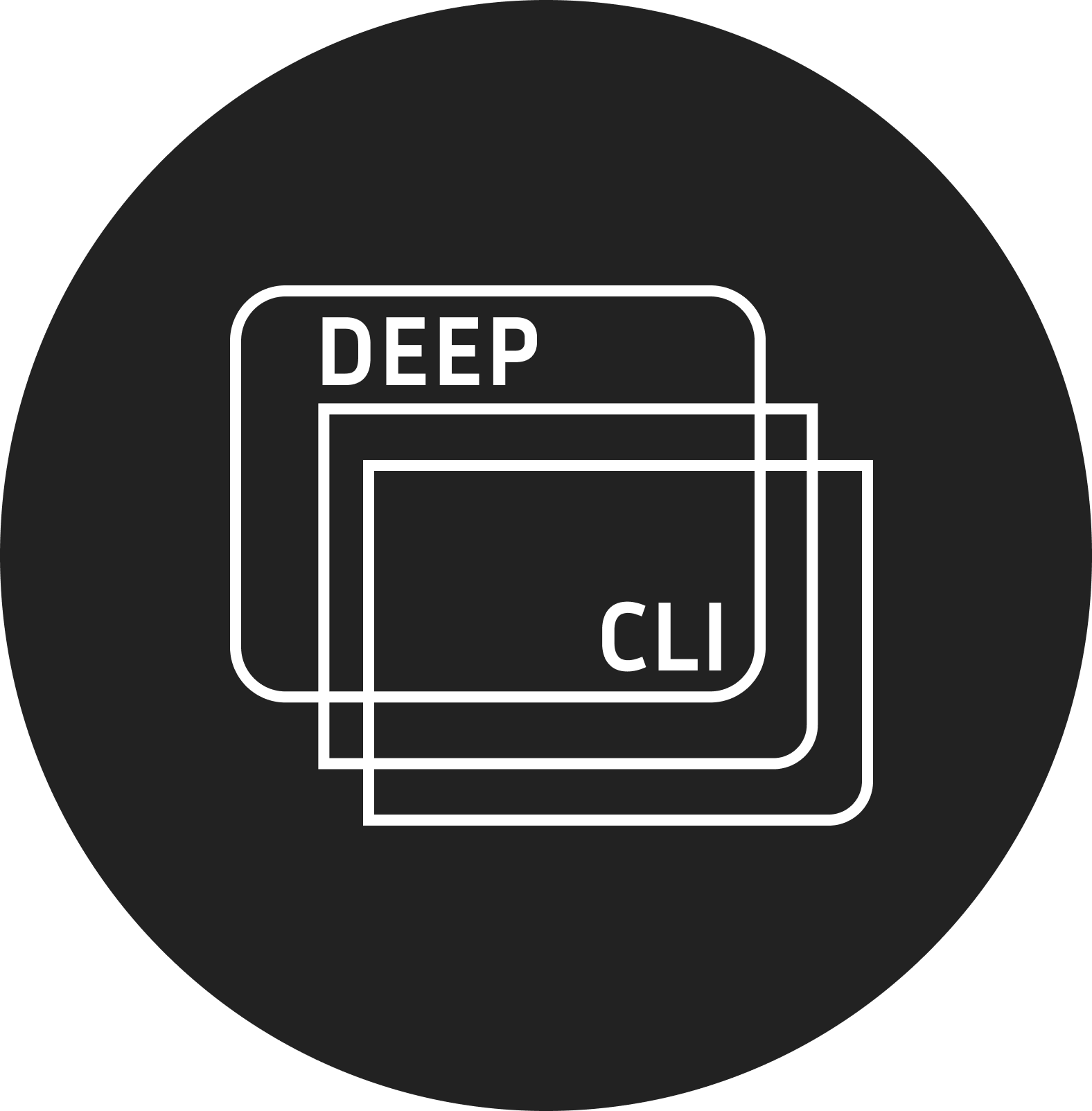 DeepCLI - Ai Agent System - Product Hunt launch logo and brand identity