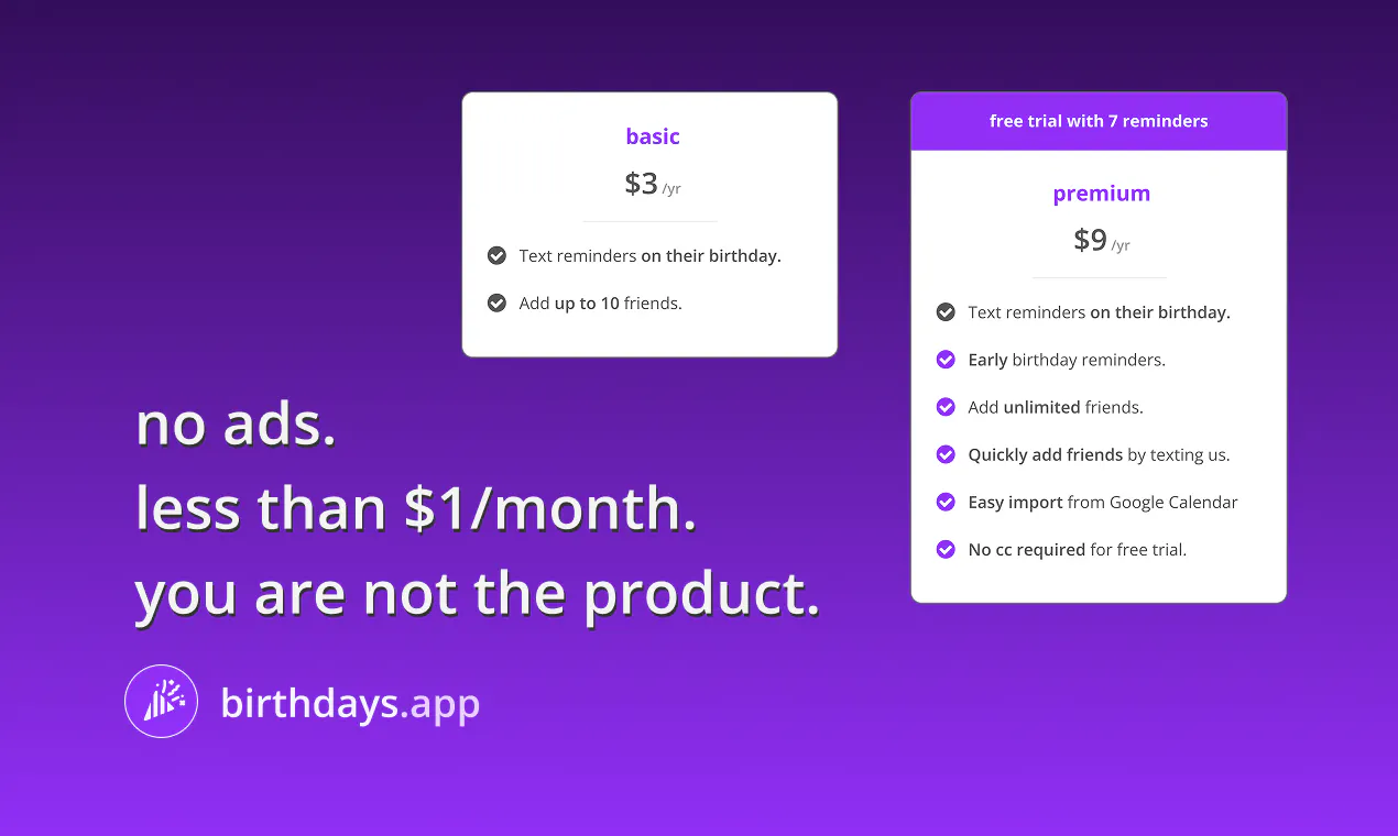 birthdays.app gallery image