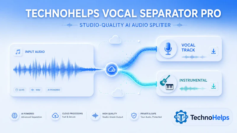 TechnoHelps AI Vocal Remover screenshot 1