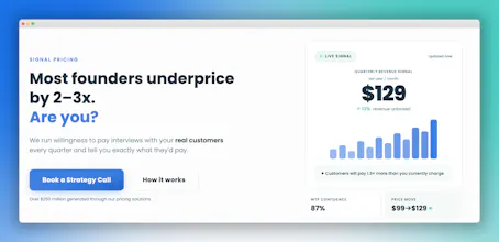 Signal Pricing - Quarterly Pricing Data gallery image