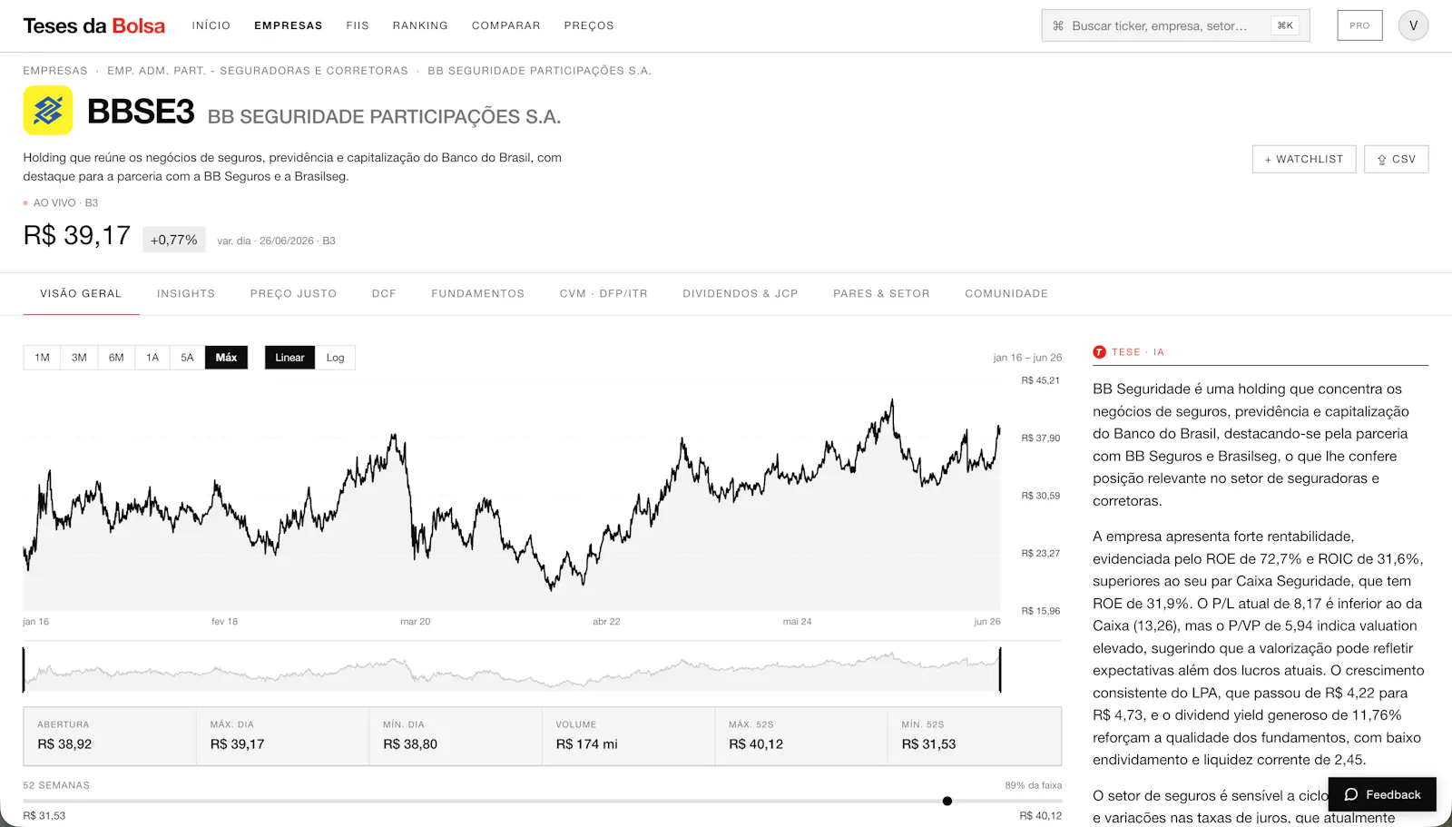 Teses da Bolsa screenshot 1