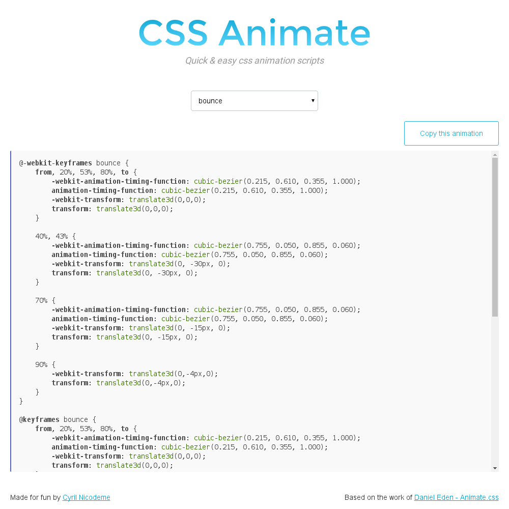 CSS Animations gallery image