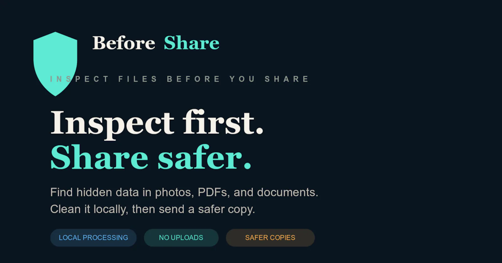 BeforeShare screenshot 1