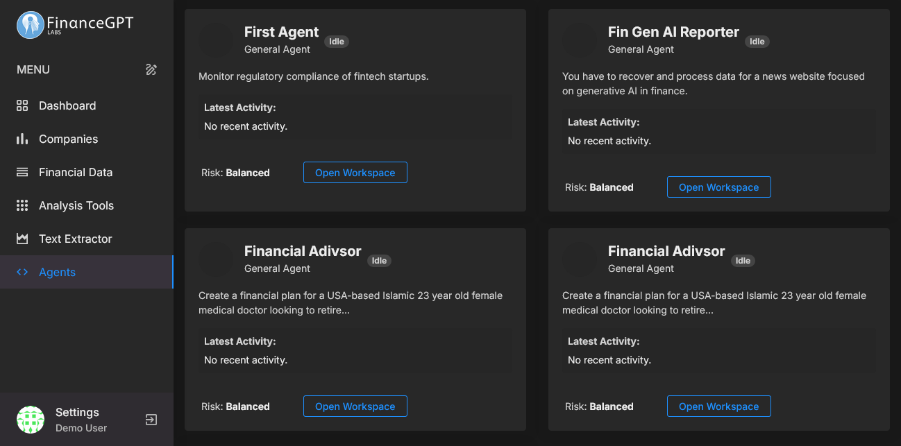 FinanceGPT - Screenshot 4 showing product features and functionality