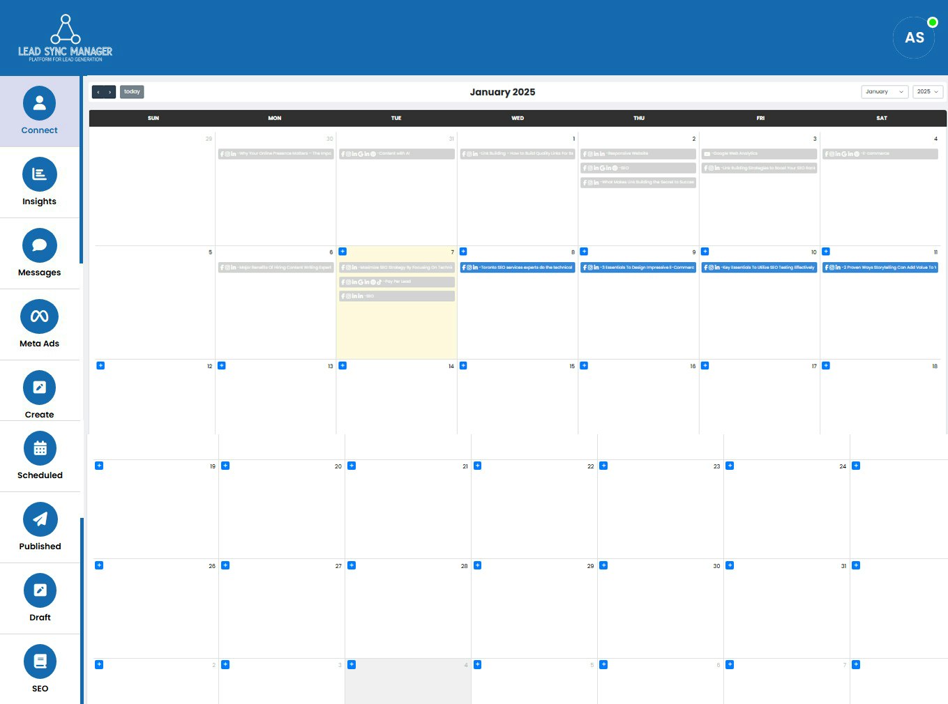 Lead Sync Manager - Bringen Sie Ihre sozialen Medien auf die nächste Ebene. Medien 4