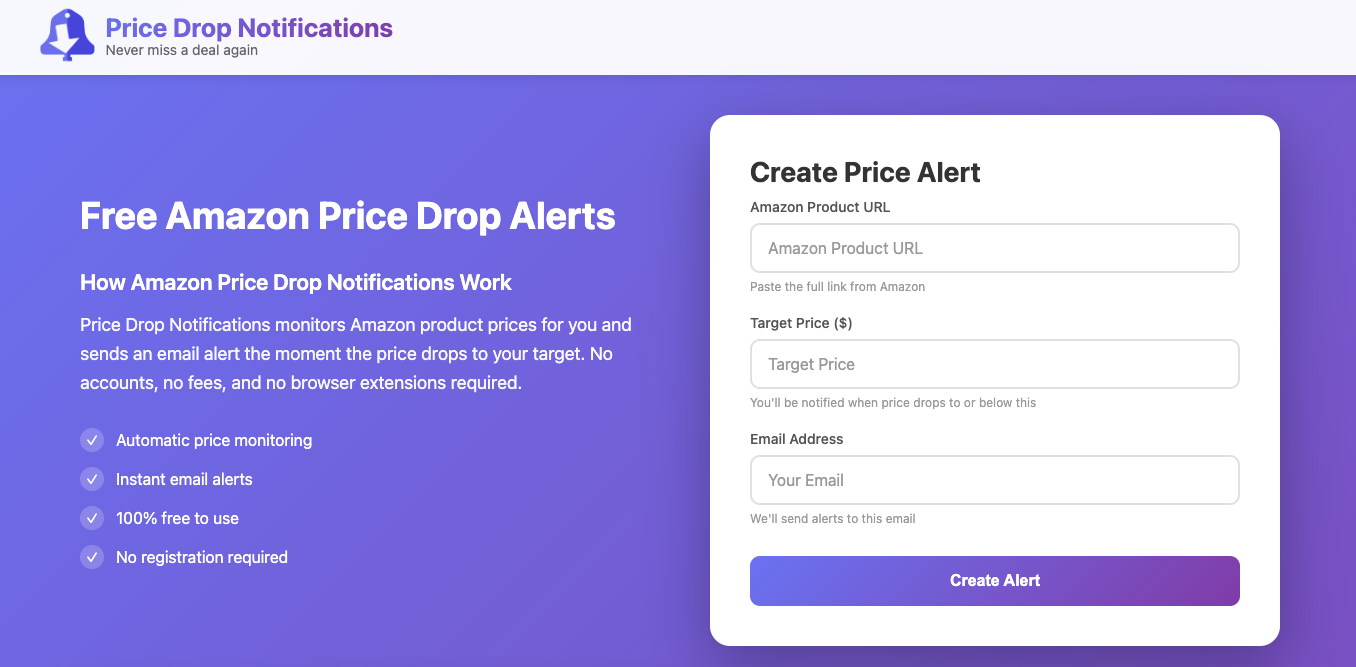 Price Drop Notifications gallery image