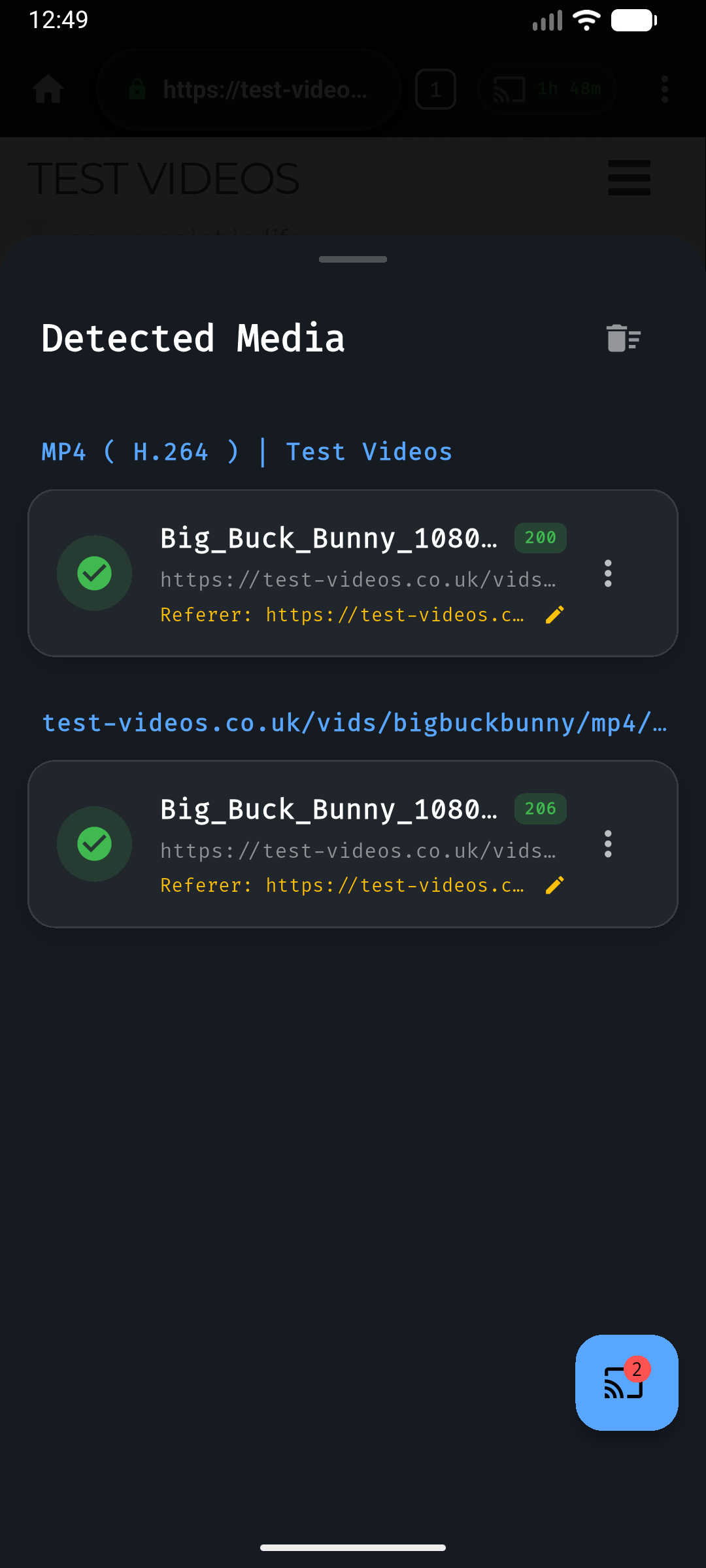 CastLink: Kodi Remote & Cast - Screenshot 2 showing product features and functionality