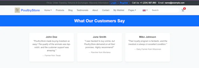 PoultryStore Supply & Farm HTML Template gallery image
