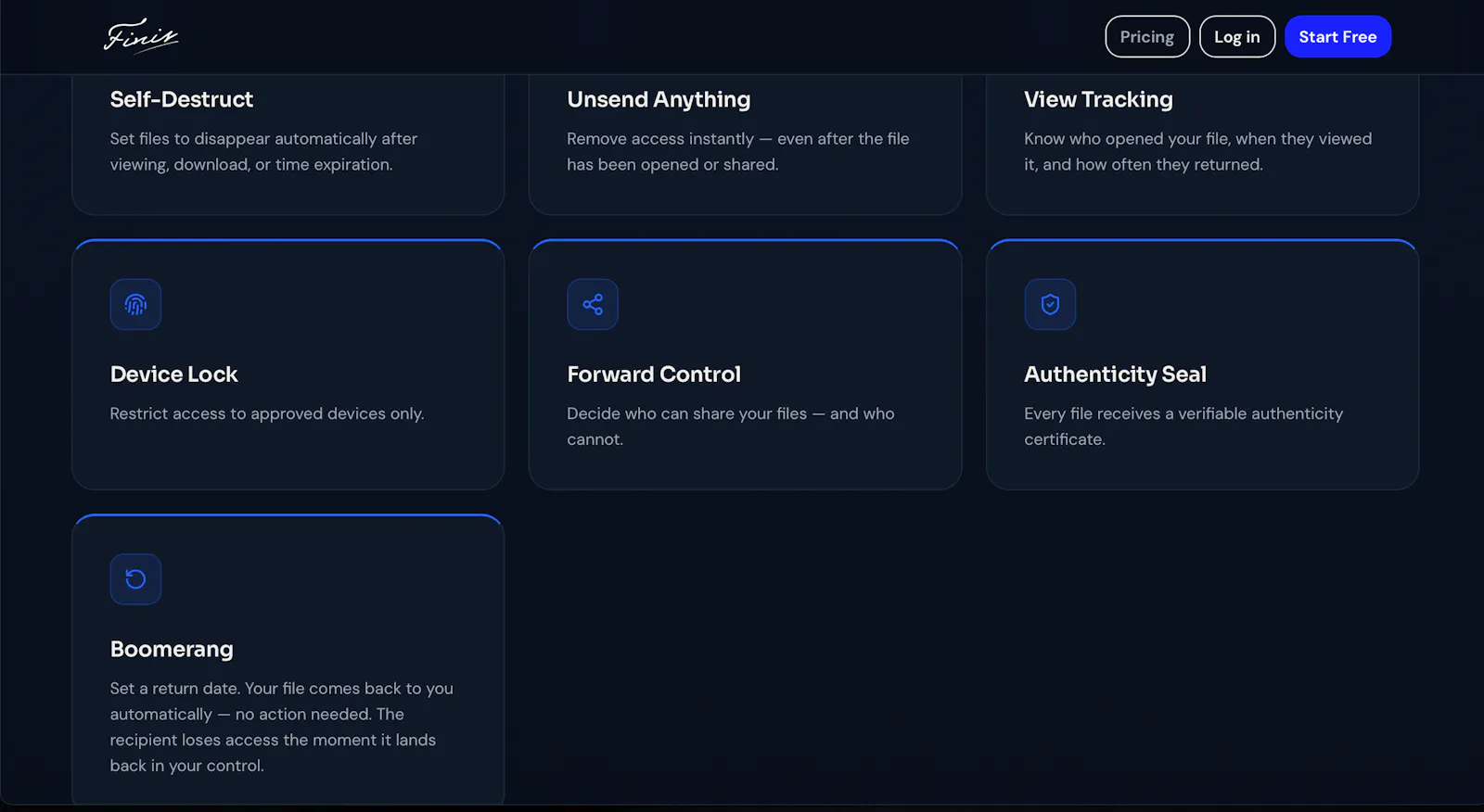 finis.email screenshot 4