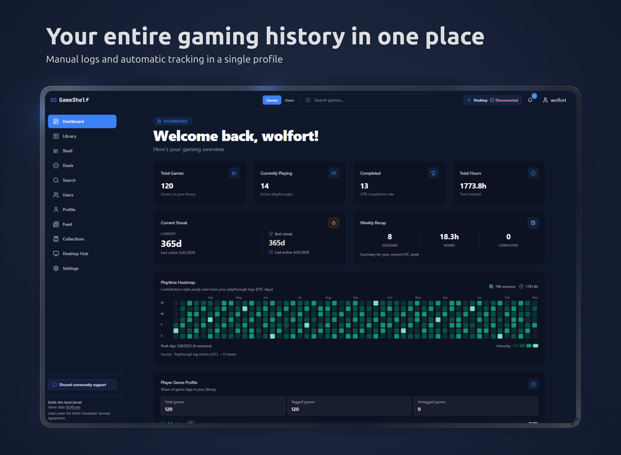 GameShelf - Screenshot 2 showing product features and functionality