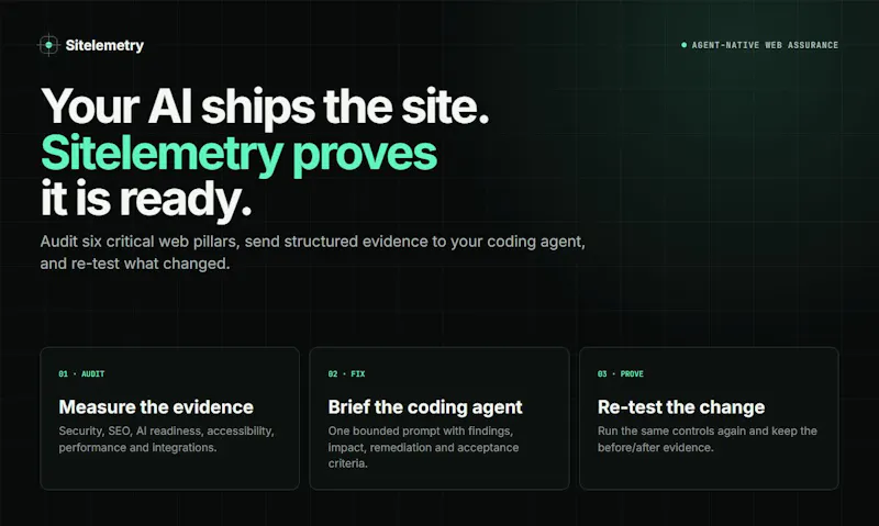 Sitelemetry screenshot 2