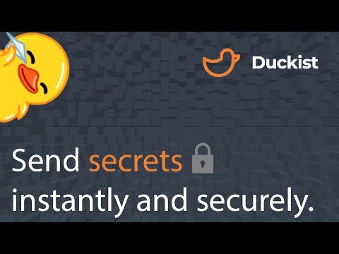 startuptile Duckist-Share secrets passwords or files in a safe and easy way