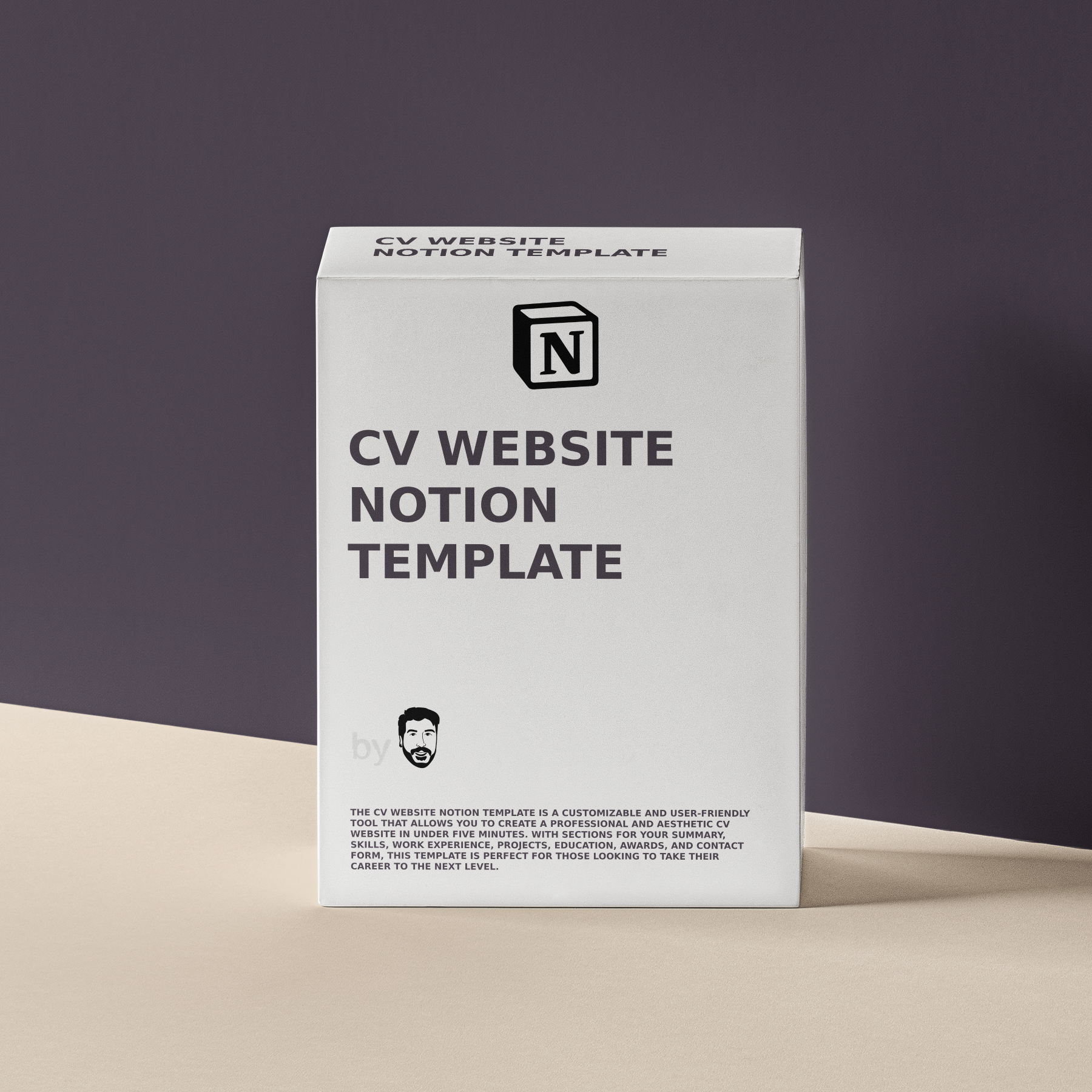 CV Website Notion Template