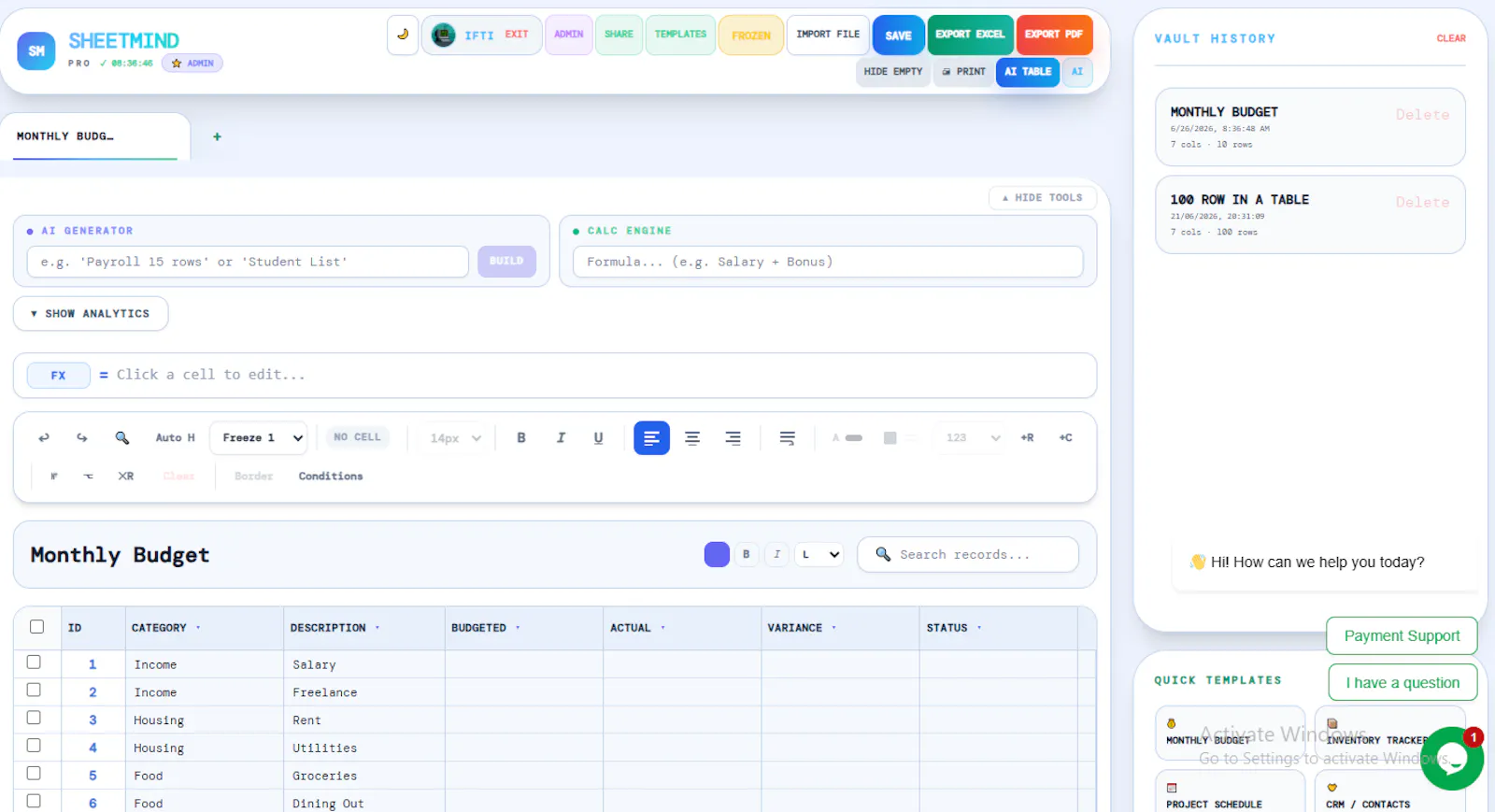 SheetMind screenshot 3