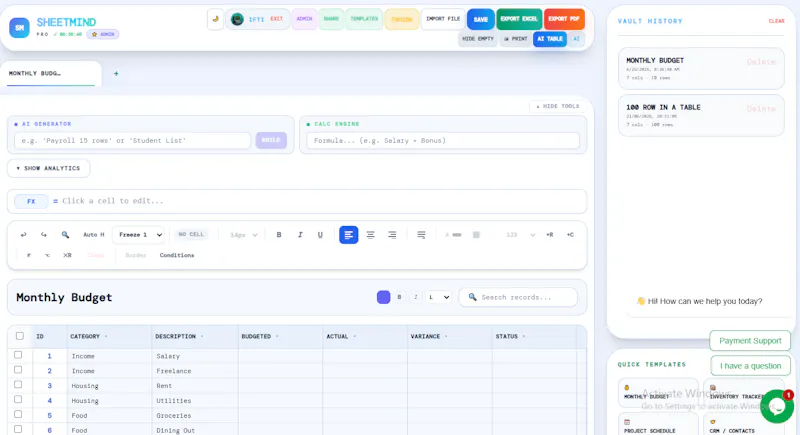 SheetMind screenshot 3