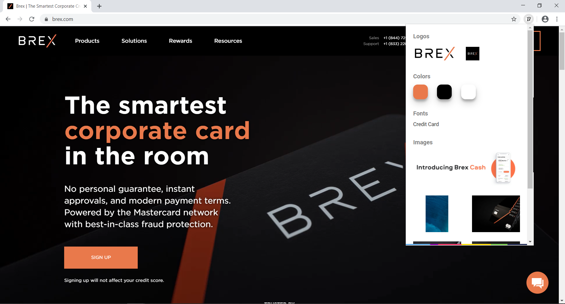 Brandfetch for Chrome gallery image